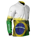 Camisa GG Agro Brk Brasil Branca com Proteção Solar UV50+